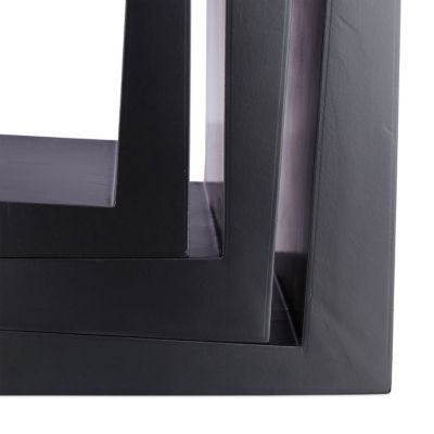 3-teiliges Würfel-Wandregal Set, schwarz, | yomonda