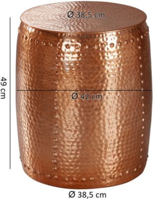 Beistelltisch JADA Ø 30 cm Aluminium Dekotisch orientalisch Kleiner