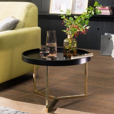 Sofatisch Gold Schwarz - Design Satztisch Cora Schwarz ...