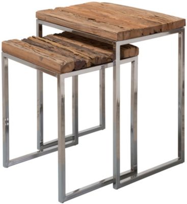 Chrom Holz Tisch 35X35 / Wohnling Beistelltisch Massiv Holz Sheesham 35 X 35 Cm Wohn Trend 2021 ...
