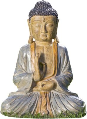 Deko-Figur "Buddha Beluga" H50cm für den Außen/Innen-Bereich