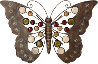 Wand-Objekt "Schmetterling" für Außenbereich L43 cm ...