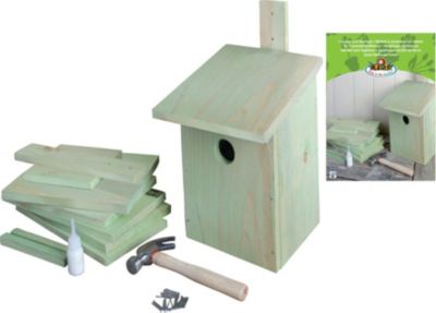 Nistkasten Bausatz inkl. Montagematerial, H23 x B21 x T17 cm, türkis