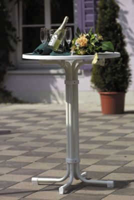 Garten Stehtisch Multiflex Rund 70cm Weiss Best Freizeitmobel Yomonda