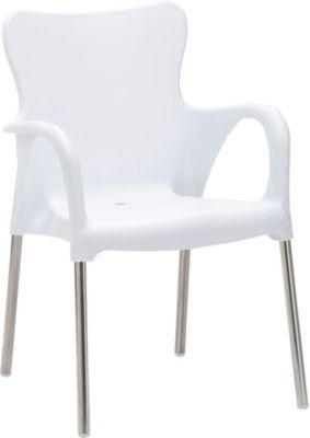 Alu-Stapelstuhl "Maui" für den Außenbereich, weiß, Best Freizeitmöbel