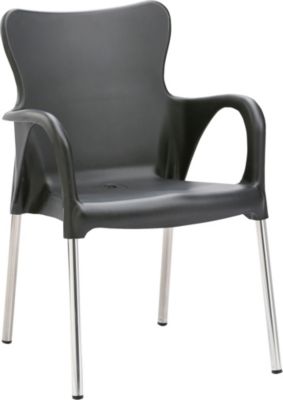 Alu-Stapelstuhl "Maui" für den Außenbereich, grau, Best Freizeitmöbel