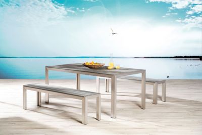 Sitzbank "Seattle" L160xB34xH45cm, grau, Best Freizeitmöbel | yomonda