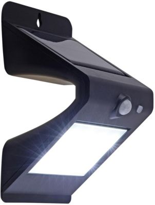 Led Wandleuchte Mit Bewegungsmelder Solar Schwarz Nave Yomonda