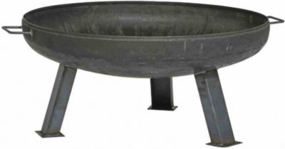 Feuerschale XXL, langlebiges Produkt, Stahl unbehandelt, anthrazit