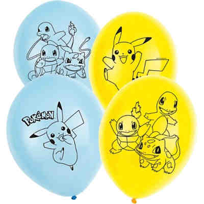 6 Latexballons Pokémon 28cm/11