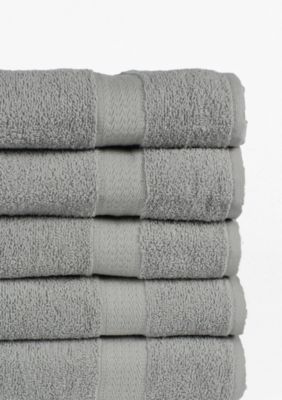 5er-Set Handtücher 50x100 cm, grau, Nightlife Fresh | yomonda