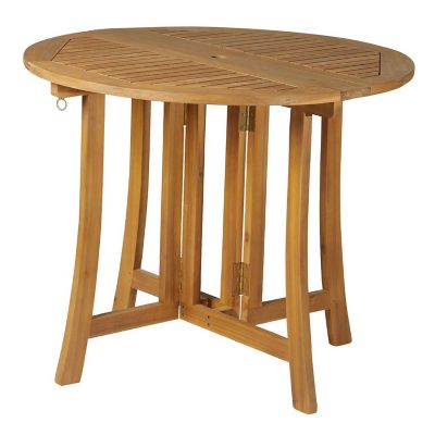 Outsunny Gartentisch mit Schirmloch, beige, Outsunny | yomonda