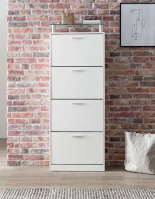 Schuhschrank Holz 61x164x24 cm Holz-Schuhschrank Schuhkommode Regal