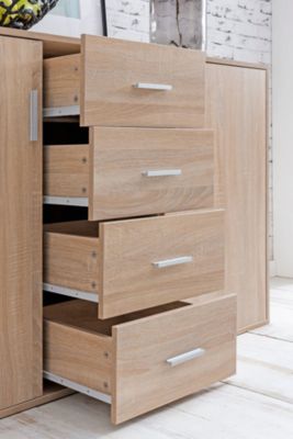 Sideboard 138x82,5x40 cm Schubladenschrank Kommode Highboard Anrichte