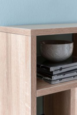 Wandregal 75x51x16 cm Holz Hängeregal Wandboard Freischwebend Holzregal