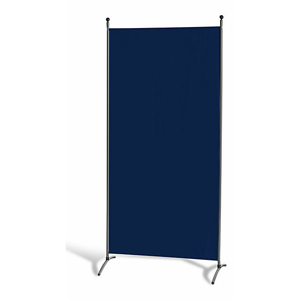 Grasekamp Stellwand 85 x 180 cm - Blau - Paravent  Raumteiler Trennwand Sichtschutz Paravents