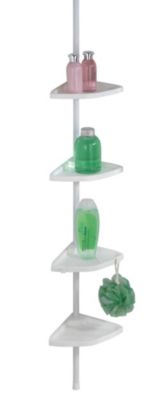 Teleskop Duschecke Easy Weiß, mit 4 Ablagen, weiß, WENKO | yomonda