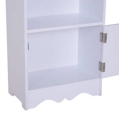 Schrank mit dezenter Verzierung, weiß, HOMCOM | yomonda