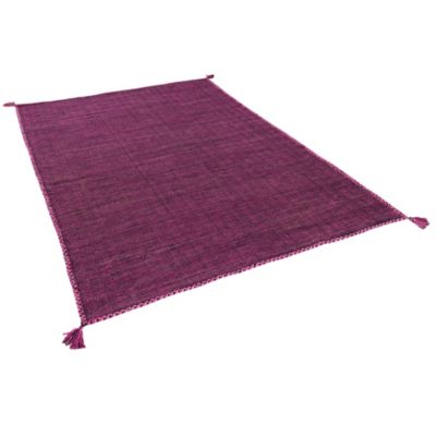 Natur Teppich Kelim Prico Pink