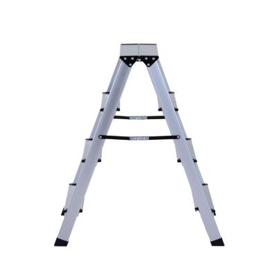 Trittleiter mit 4 Stufen, silber, HOMCOM | yomonda