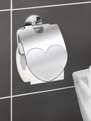 Toilettenpapierhalter 'Herz' Badzubehör, silber, WENKO | yomonda