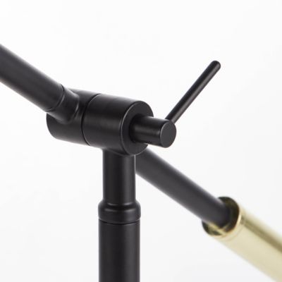 Sutherland Tischleuchte schwarz matt/messing gebürstet, schwarz