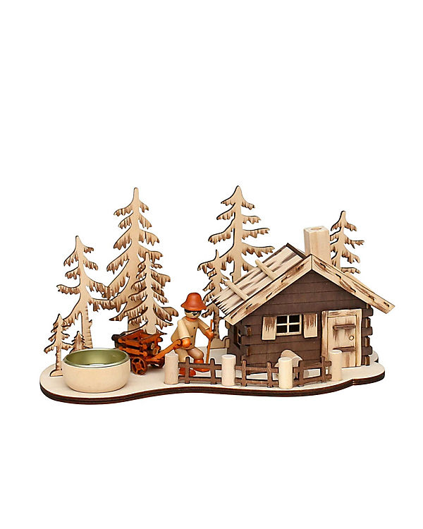 Sigro Räucherhaus mit Teelichttülle Berghütte 12,5 x 25 x 13 cm natur | 04046183588511 Sigro Räucherhaus mit Teelichttülle Berghütte 12,5 x 25 x 13 cm natur | 04046183588511