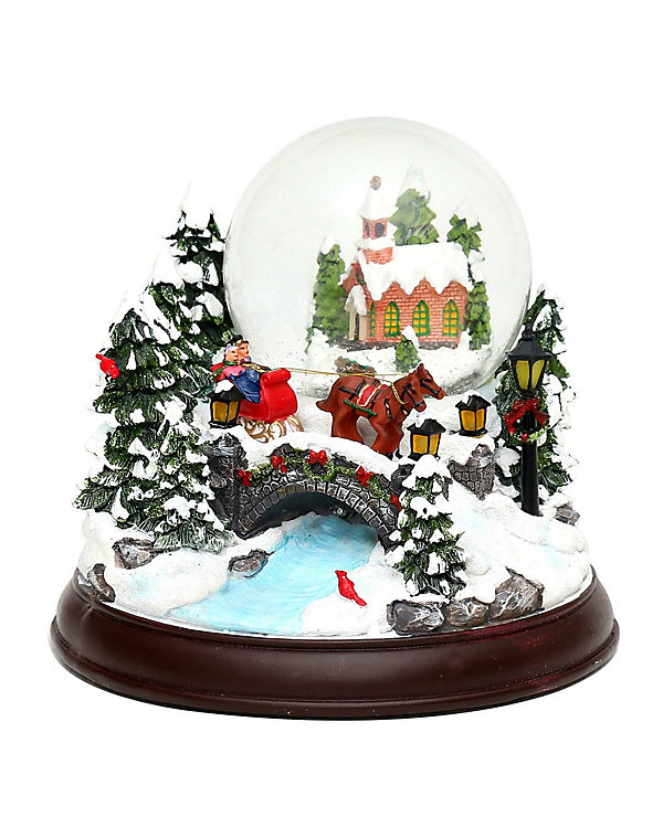 Sigro Schneekugel Licht, Sound, Glitter Kutschfahrt 23 x 23 x 19 cm bunt | 04046183523390 Sigro Schneekugel Licht, Sound, Glitter Kutschfahrt 23 x 23 x 19 cm bunt | 04046183523390