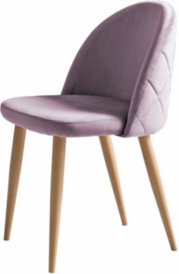 2er Set Samt Esszimmerstuhl, B52 x T48 x H82 cm, rosa, SalesFever 2er Set Samt Esszimmerstuhl, B52 x T48 x H82 cm, rosa, SalesFever