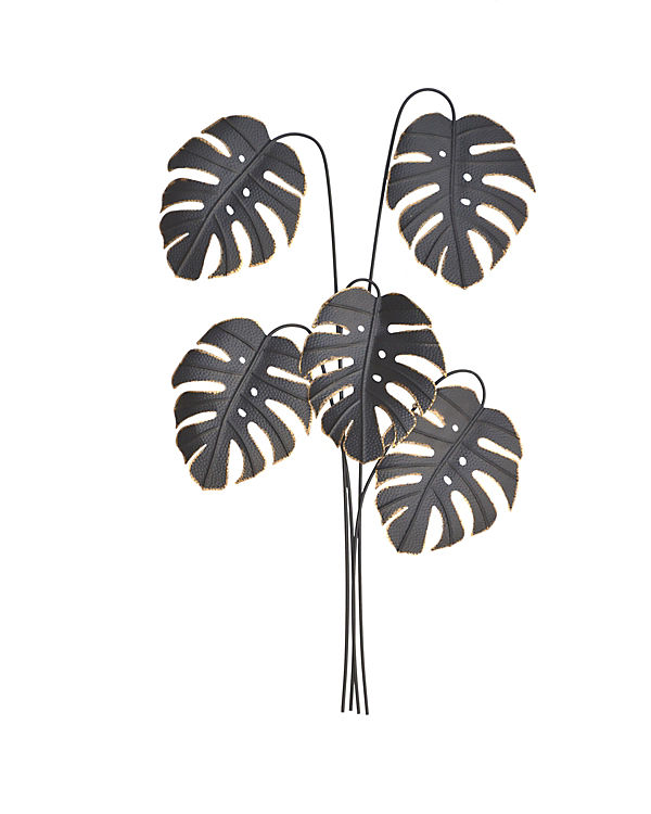 Wanddekoration Monstera schwarz | 04046884068084 Wanddekoration Monstera schwarz | 04046884068084