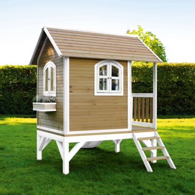 Tom Spielhaus Braun/weiß mit weißer Rutsche, braun, Axi | yomonda