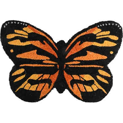 Kokos Fußmatte "Schmetterling", ca. 60 x 40 cm