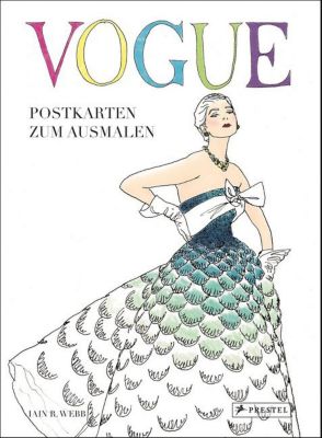 Vogue Postkarten Zum Ausmalen Prestel Verlag Yomonda