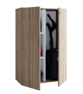 Staubsauger Besenschrank Mehrzweckschrank Putzschrank "Lona L", braun