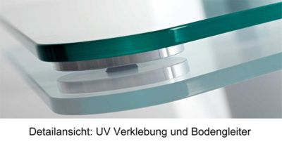 VCM TV Standfuß Tischfuß Fernseh Aufsatz Fuß Erhöhung schwenkbar drehbar Mattglas Windoxa Maxi 