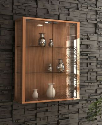 Wandvitrine Sammelvitrine Glasvitrine Wand Vitrine Regal Schrank Glas