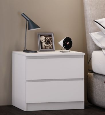 Extra breiter Nachttisch Beistellkonsole Schubladen Nacht Kommode