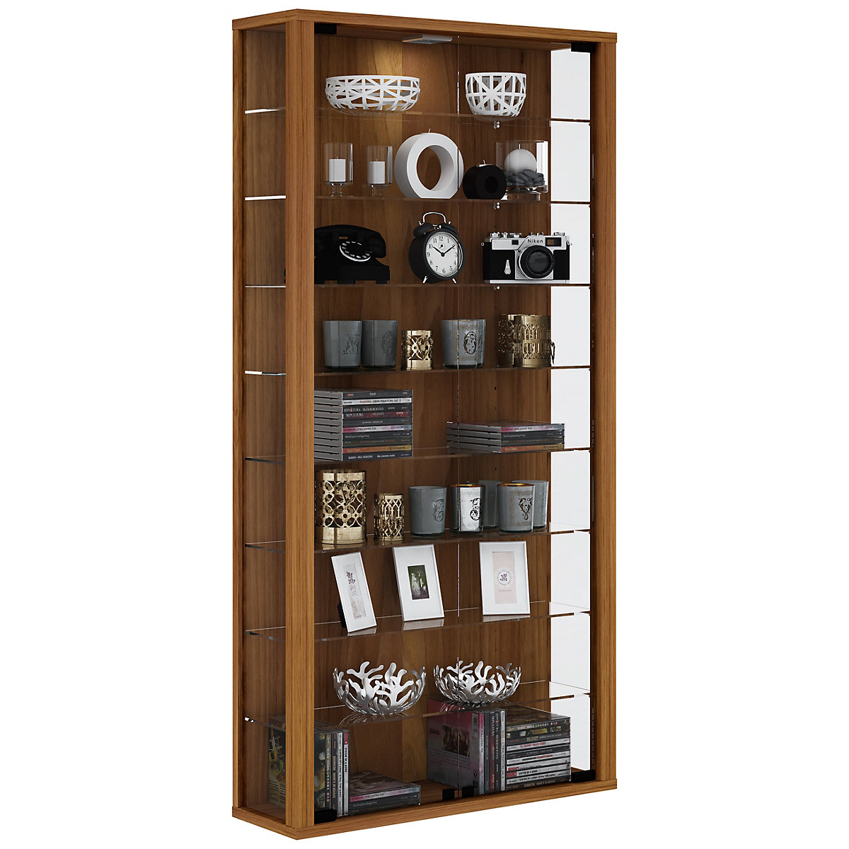 Wandvitrine Sammelvitrine Glasvitrine Wand Vitrine Regal Schrank Glas