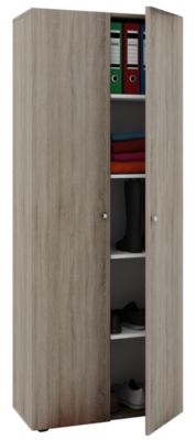 VCM Holz Dielenschrank Mehrzweckschrank Flurschrank Allzweckschrank Vandol SA braun | 04051814352492