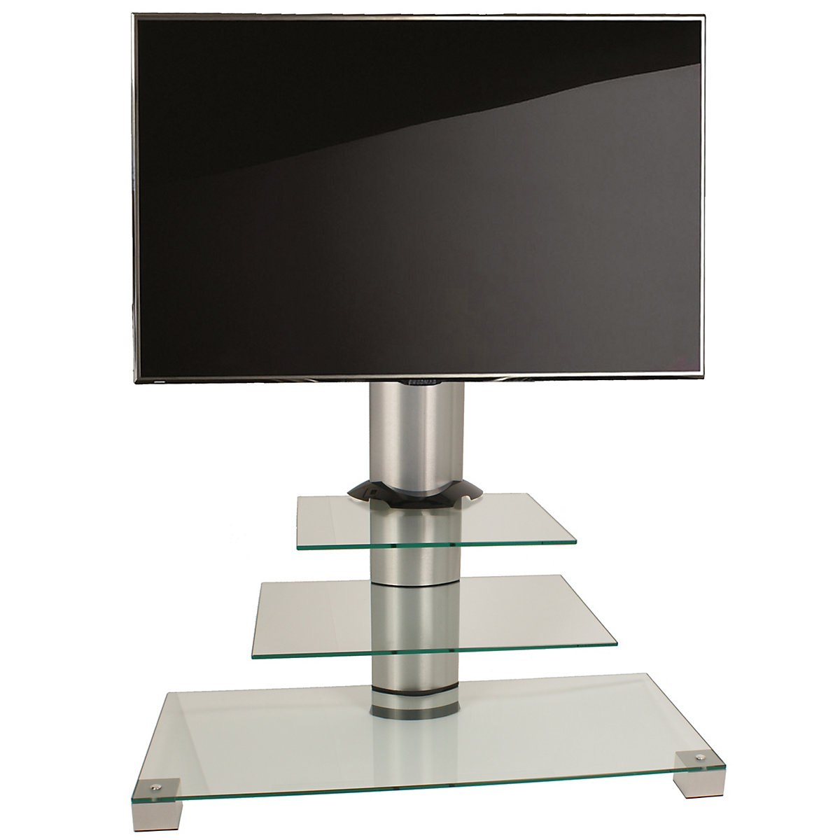 TV-Rack Lowboard Konsole Fernsehtisch TV Möbel Standfuß Glastisch Tisch