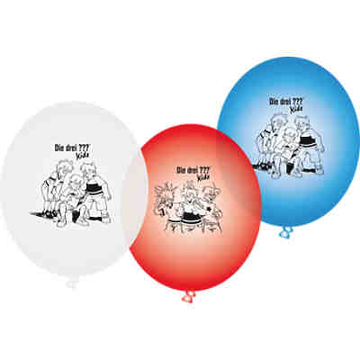 Ballons Die Drei Fragezeichen Kids, 9 Stück