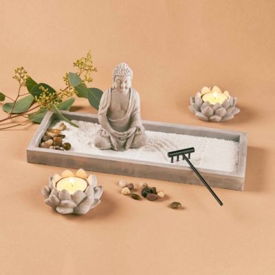 SECRET GARDEN Deko Zen Garten Dekoartikel, grau, BUTLERS | yomonda