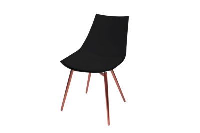 Stühle Stuhl Dakota 110 4er Set Schwarz Kupfer, schwarz Kayoom Stuhl Dakota 210 4er-Set Weiß / Schwarz
