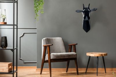 Dekoobjekte Wanddeko Giraffe 110 Schwarz 2