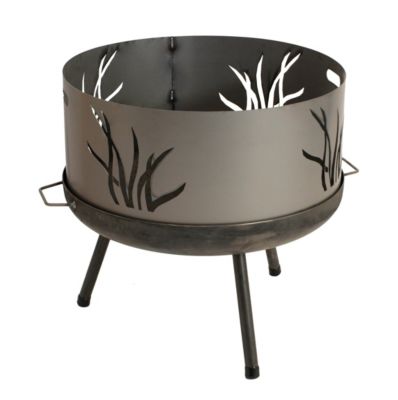 Aufsatzring 730mm aus Stahl für Feuerschale 750mm, Höhe 330mm, grau