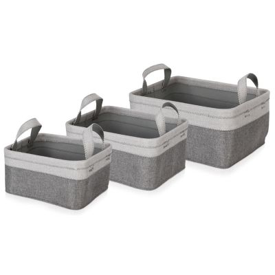 Aufbewahrungsbox Canvas grey - 081, grau, Möve | yomonda