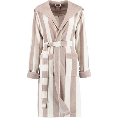 bademantel beige damen