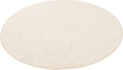 Luxus Woll-Optik Berber Juna Braun Meliert Rund