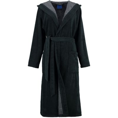 Bademantel Damen Kapuze 1617 Classic schwarz - 97 Bademäntel, schwarz