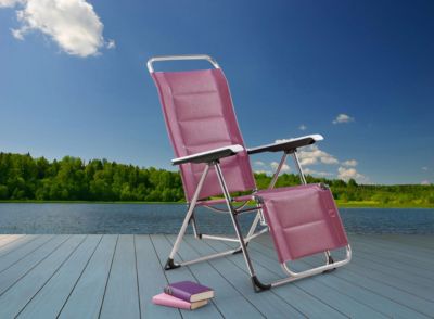 Kunststoff Gartenstuhl "Memphis", wetterfest, bordeaux, B57xT57xH81